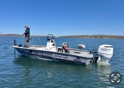 Fishing charter boat on Table Rock Lake